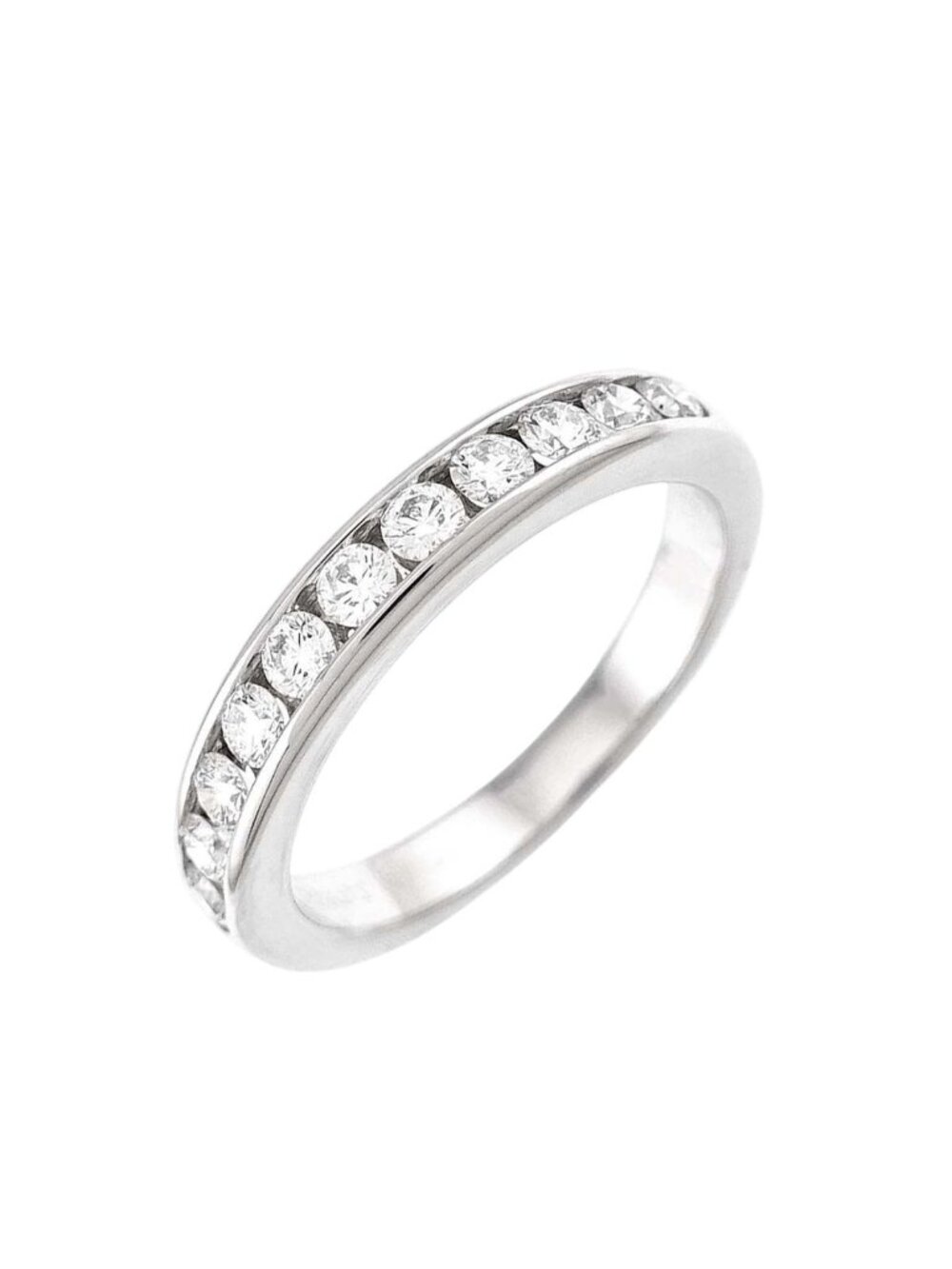 Tiffany & Co Half Circle Ring Diamond Platinum